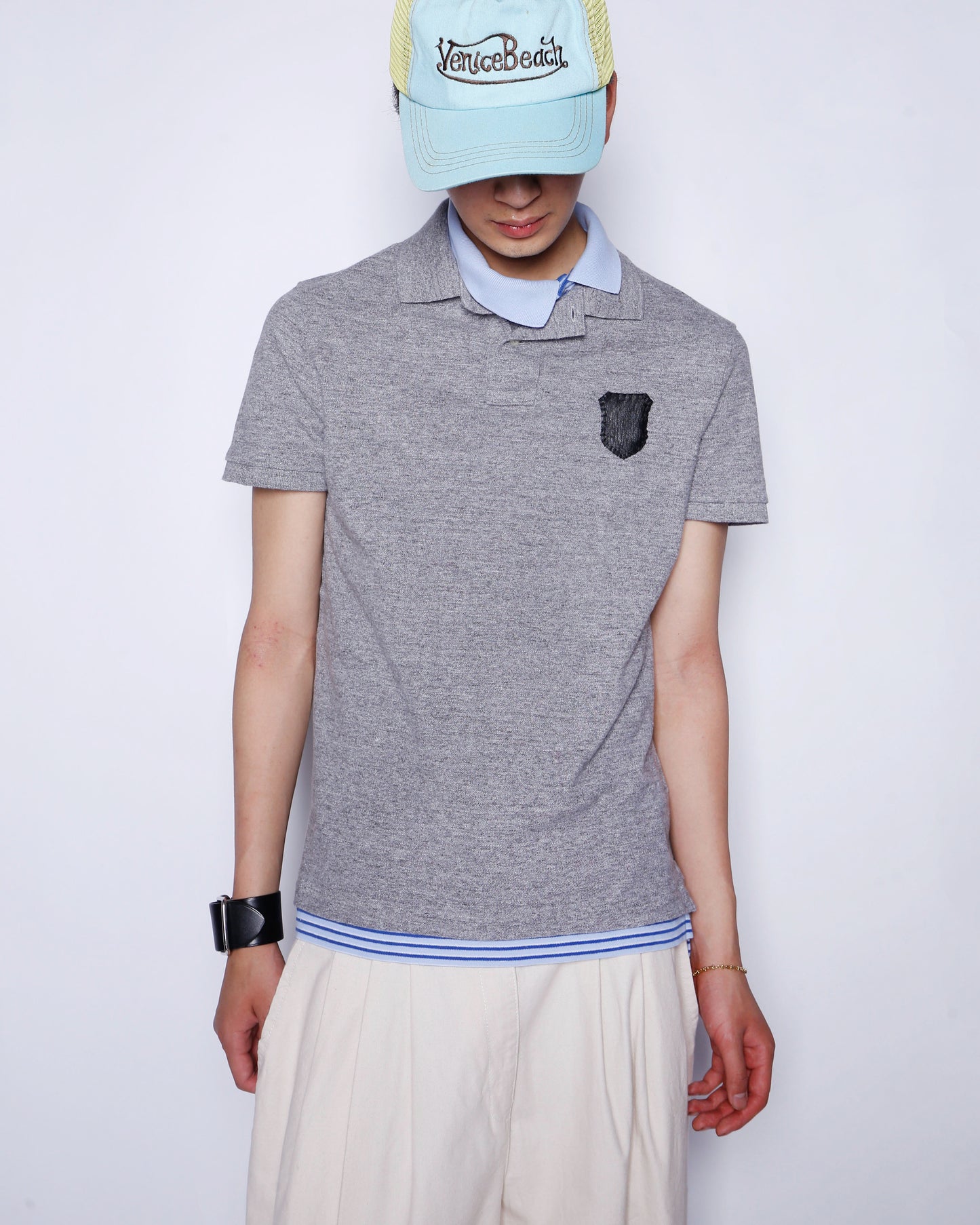 *one-off layered polo h/s