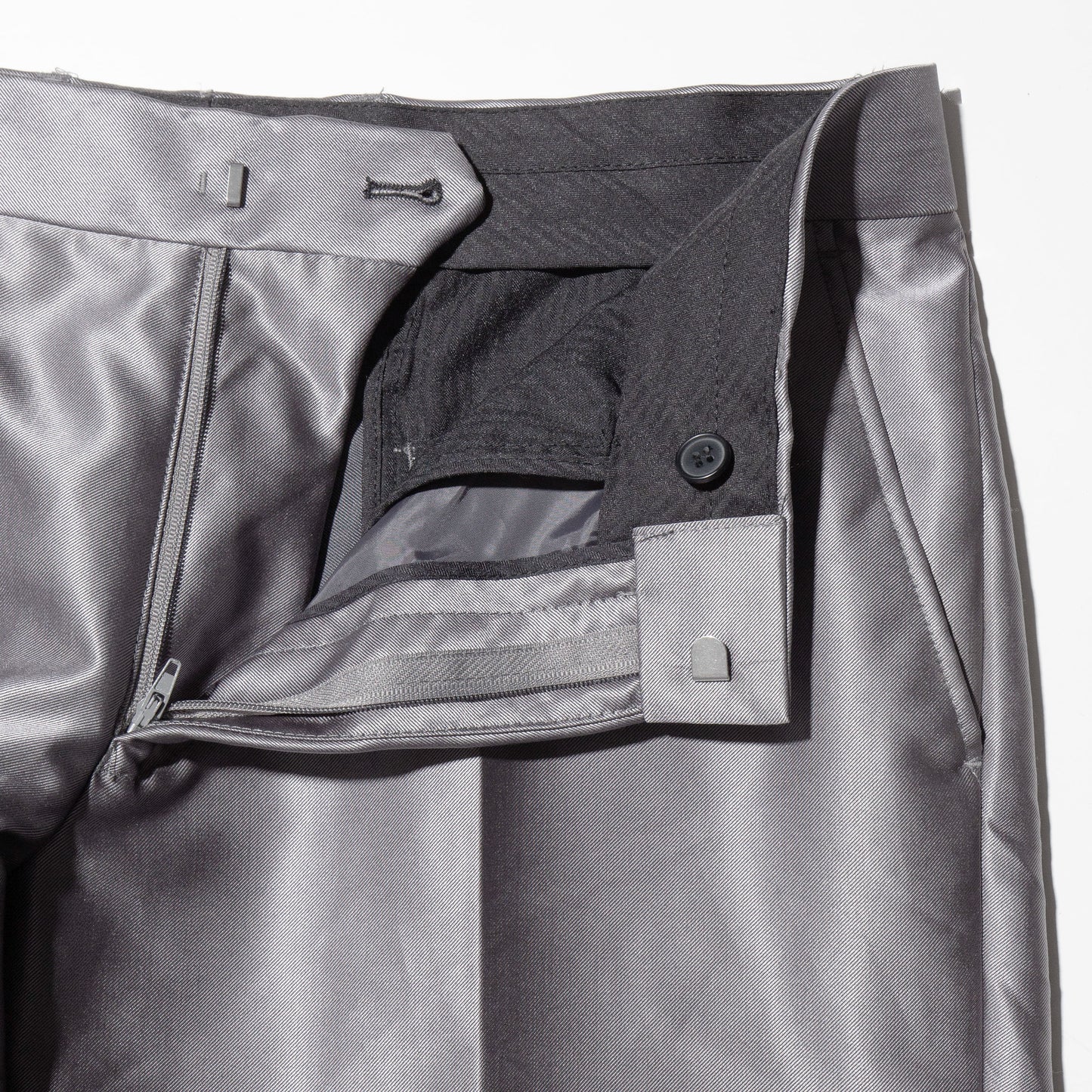 vintage metallic straight slacks