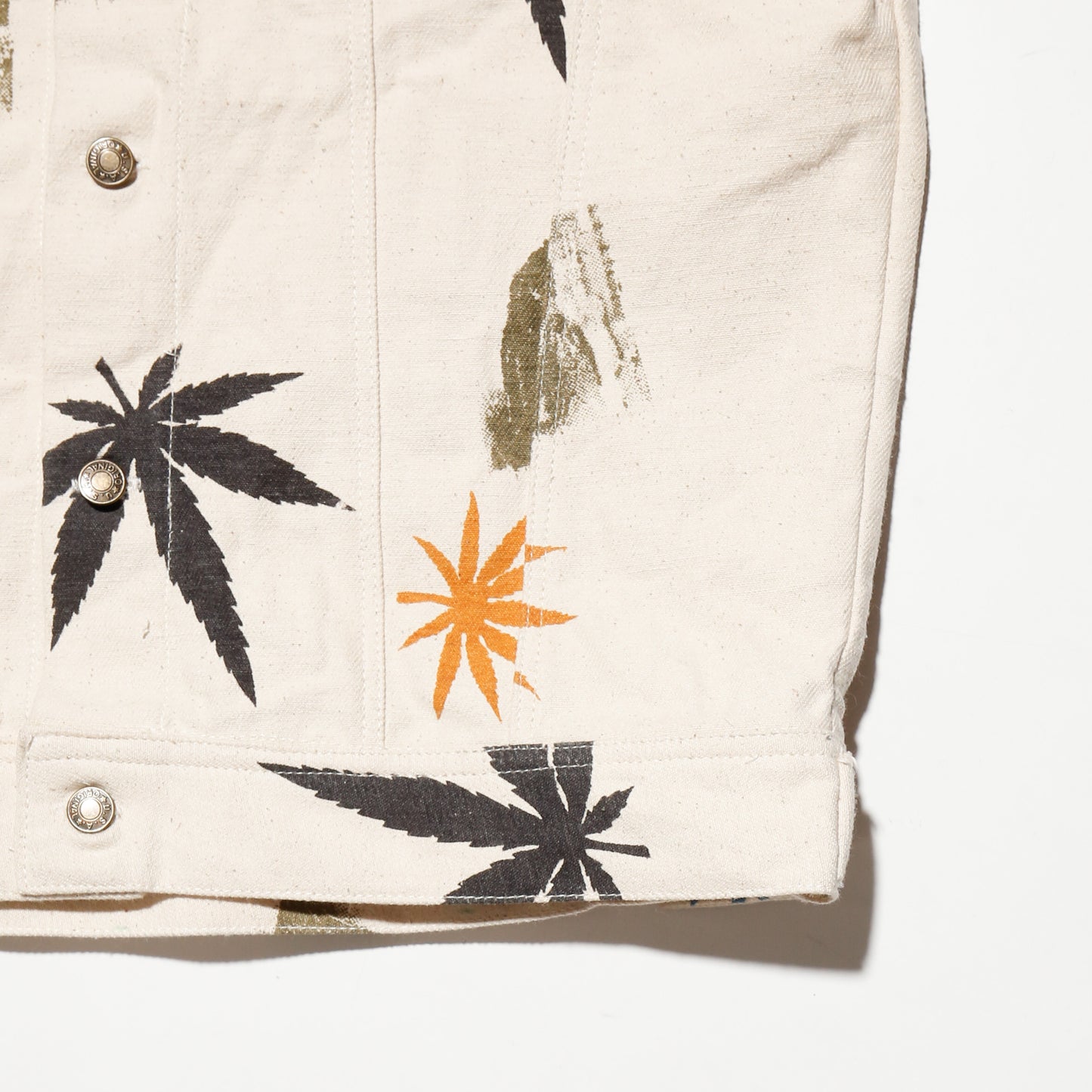 vintage Bob Marley cannabis trucker jacket