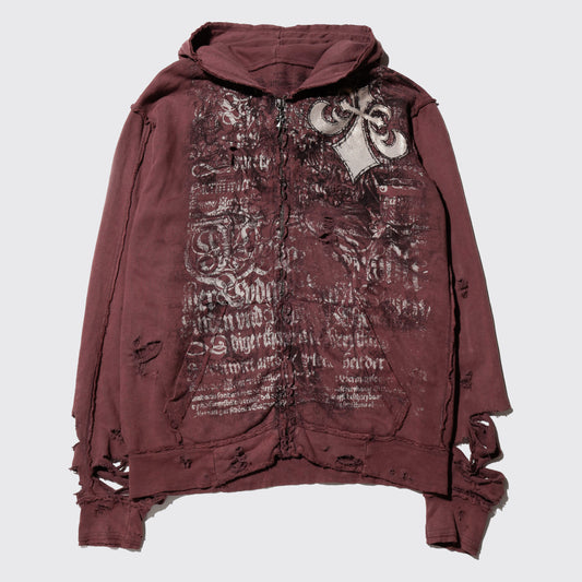 *one-off affliction dust broken hoodie
