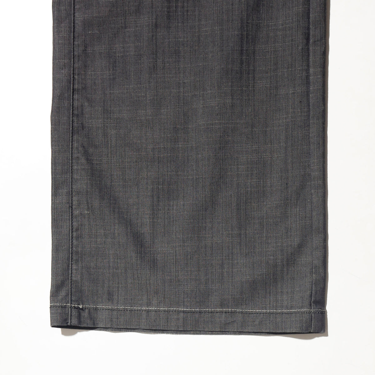 vintage low rise whipstitched wide trousers