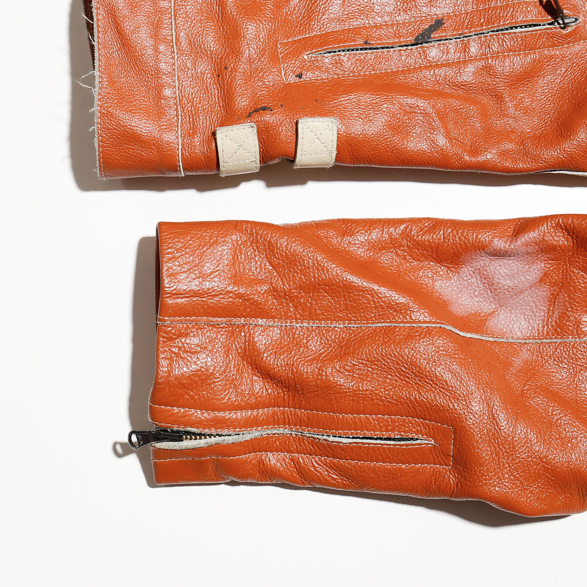 vintage euro amber racing leather jacket