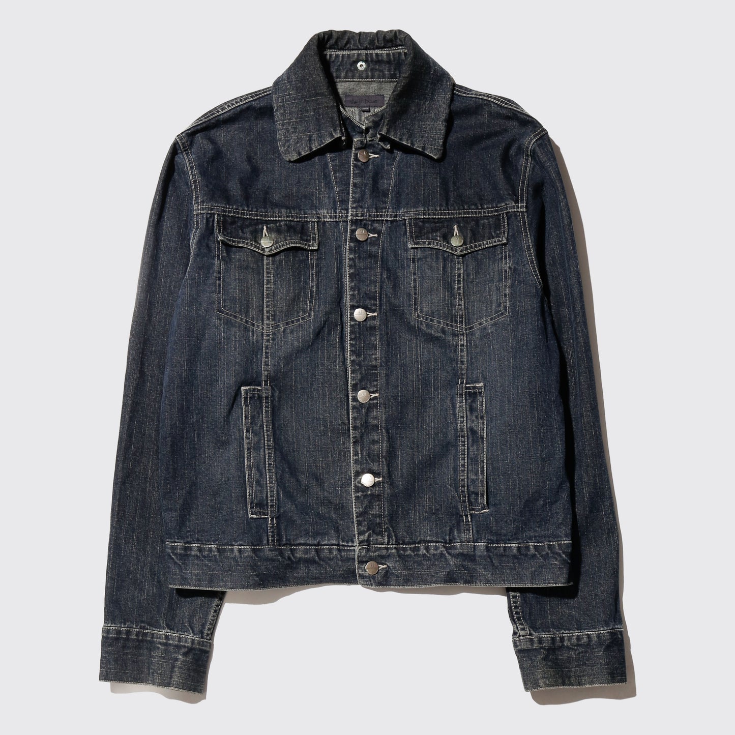 vintage detachable collar trucker jacket