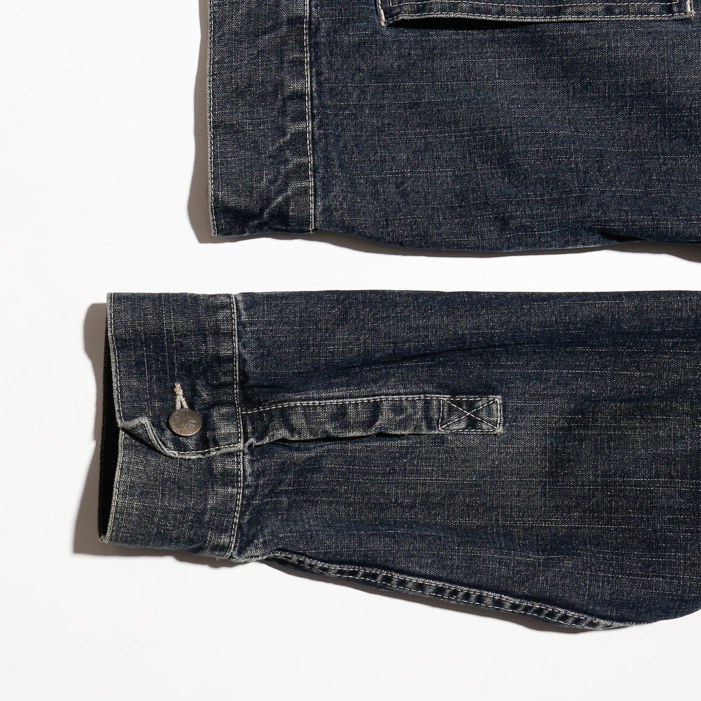 vintage detachable collar trucker jacket