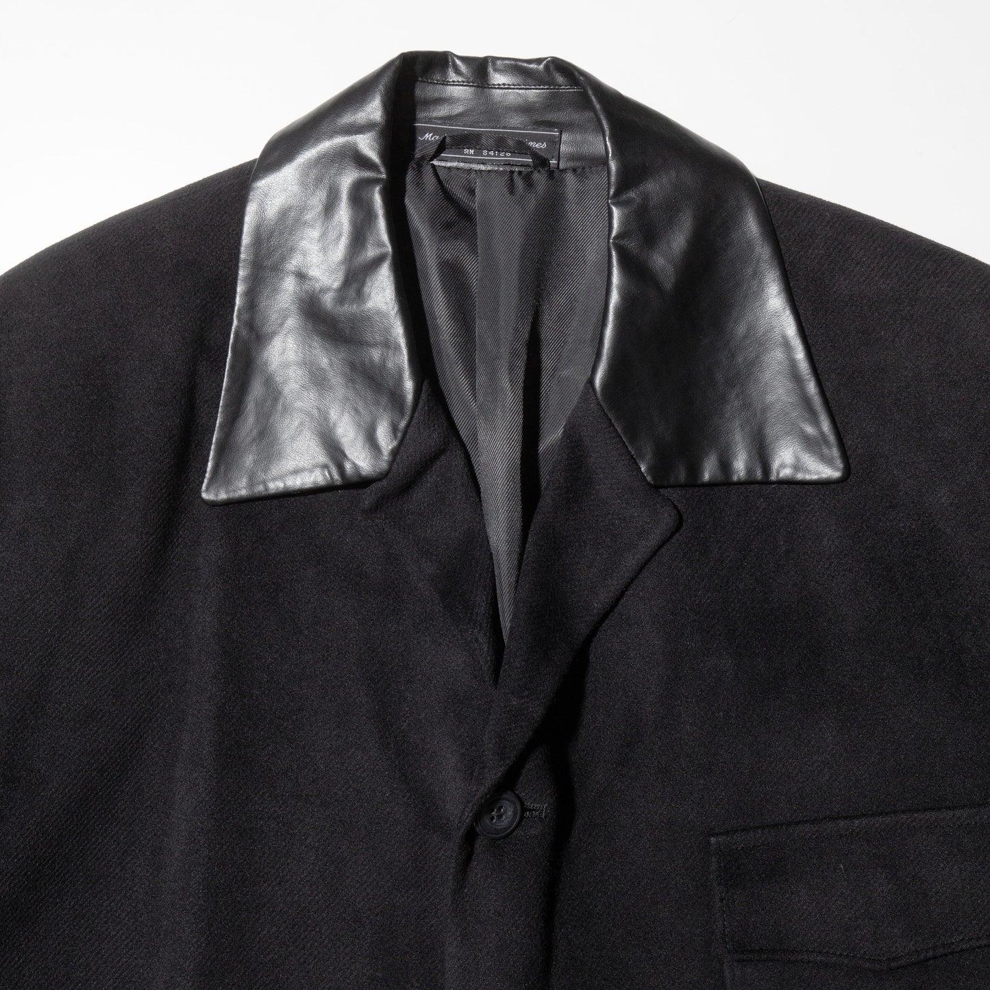 vintage leather lapel 4b jacket