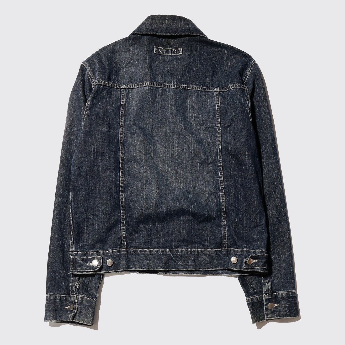 vintage detachable collar trucker jacket
