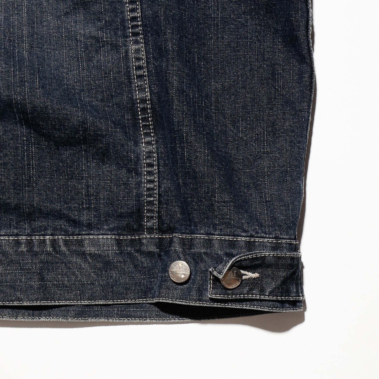 vintage detachable collar trucker jacket