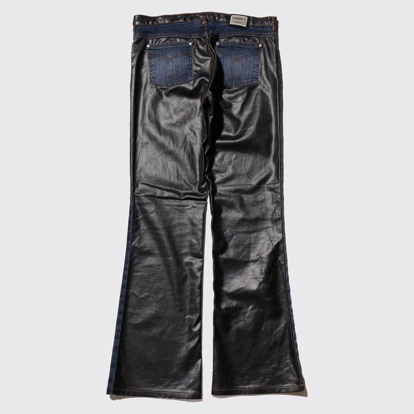 vintage 90's euro double face flare jeans