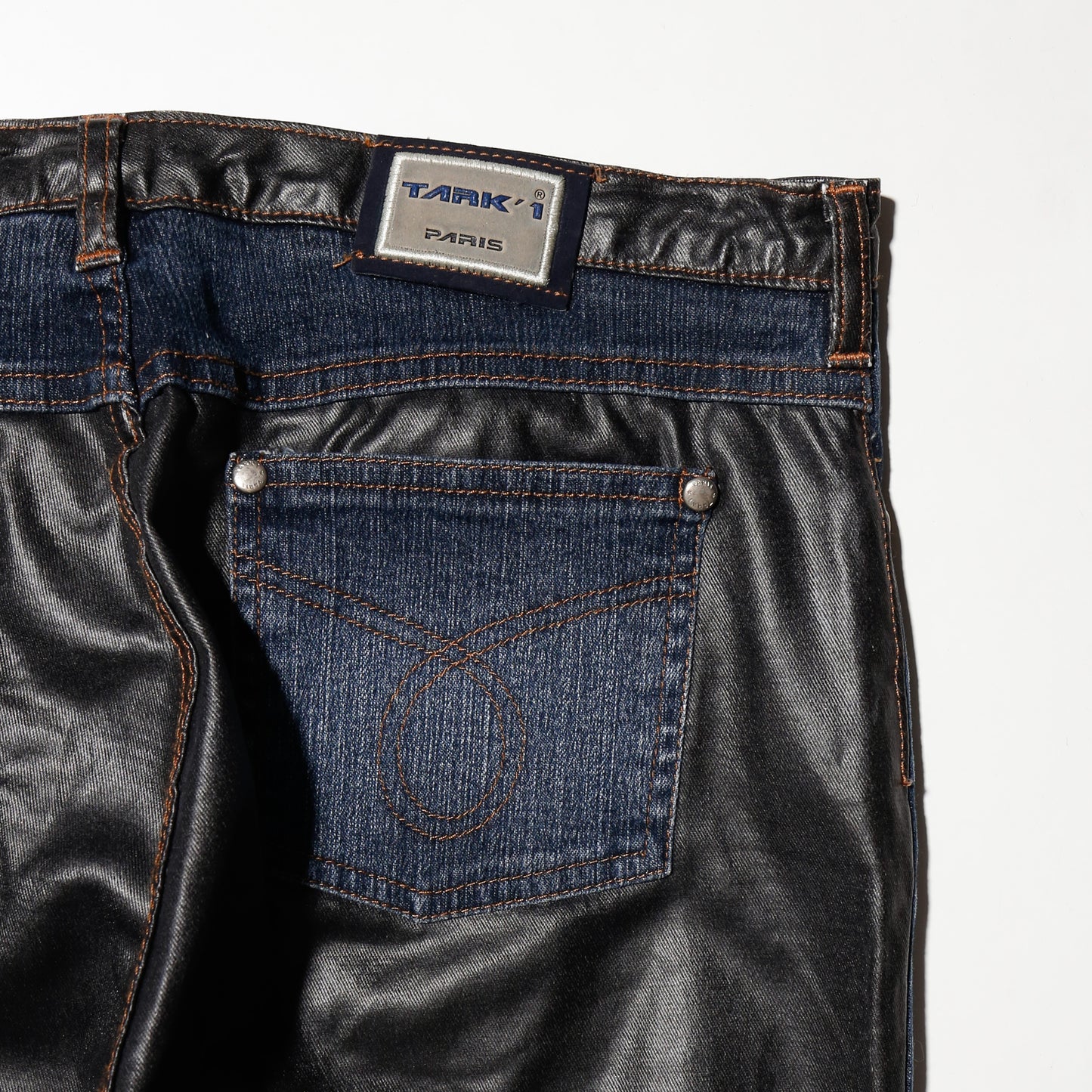 vintage 90's euro double face flare jeans