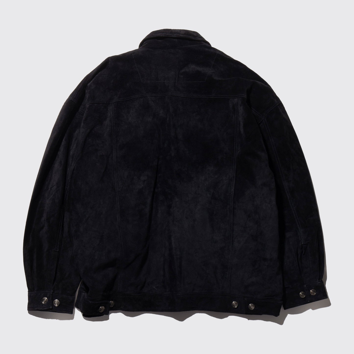 vintage suede leather baggy jacket