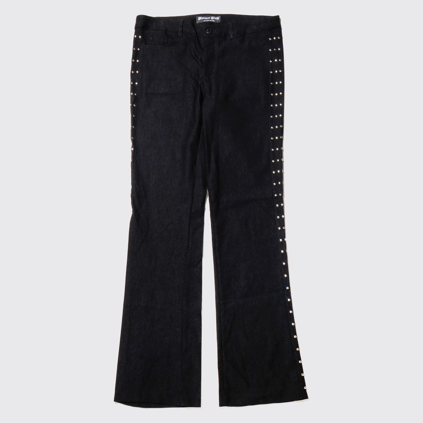 vintage studs stretch flare trousers