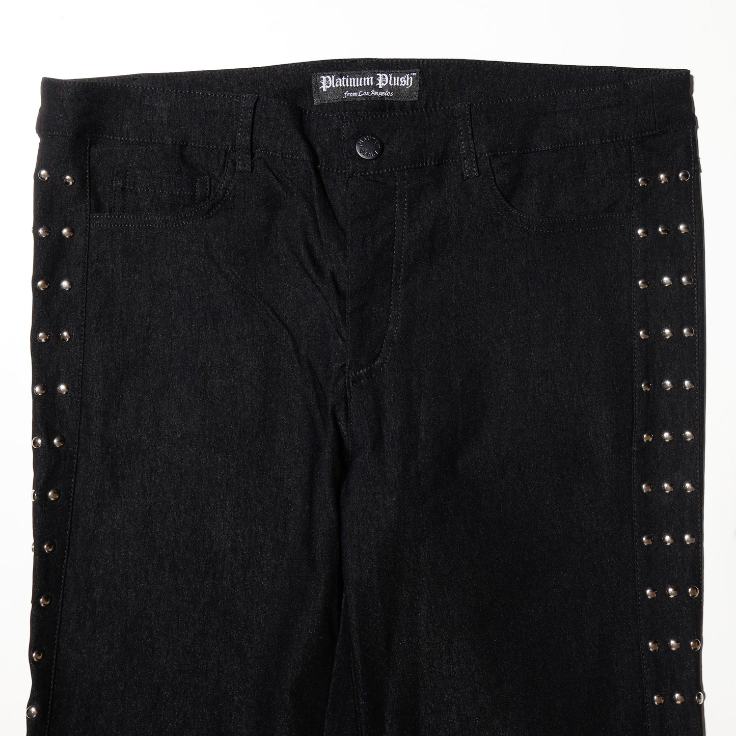 vintage studs stretch flare trousers