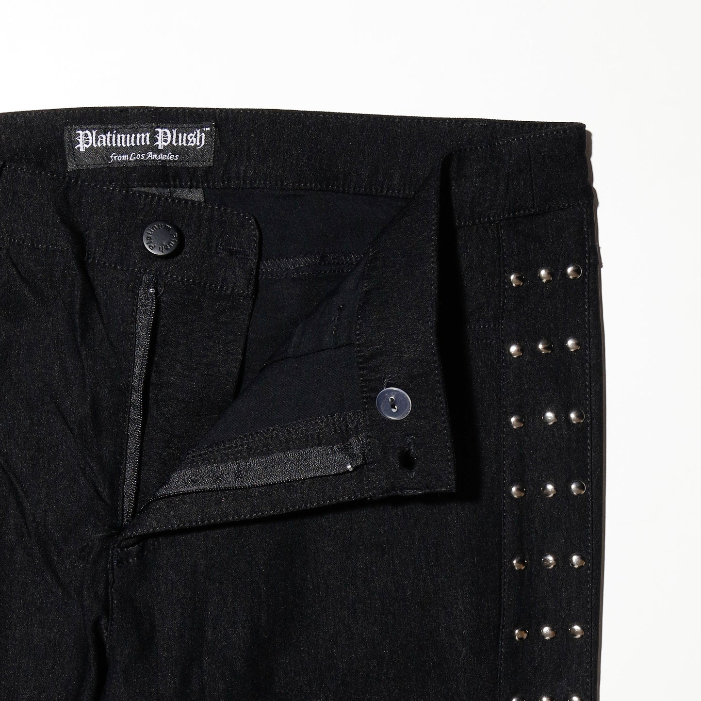 vintage studs stretch flare trousers