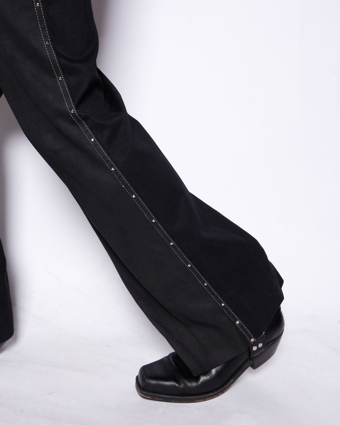 *one-off custom flare jeans
