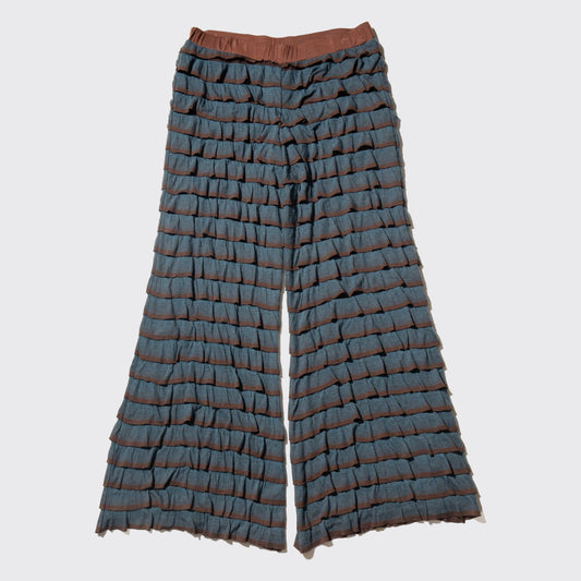vintage scale border flare pants