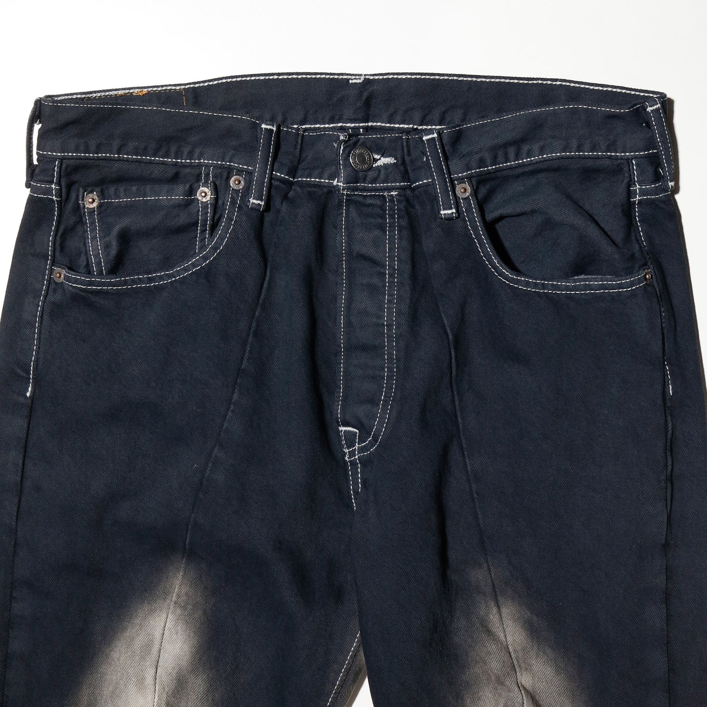 *one-off dia cut upside down jeans