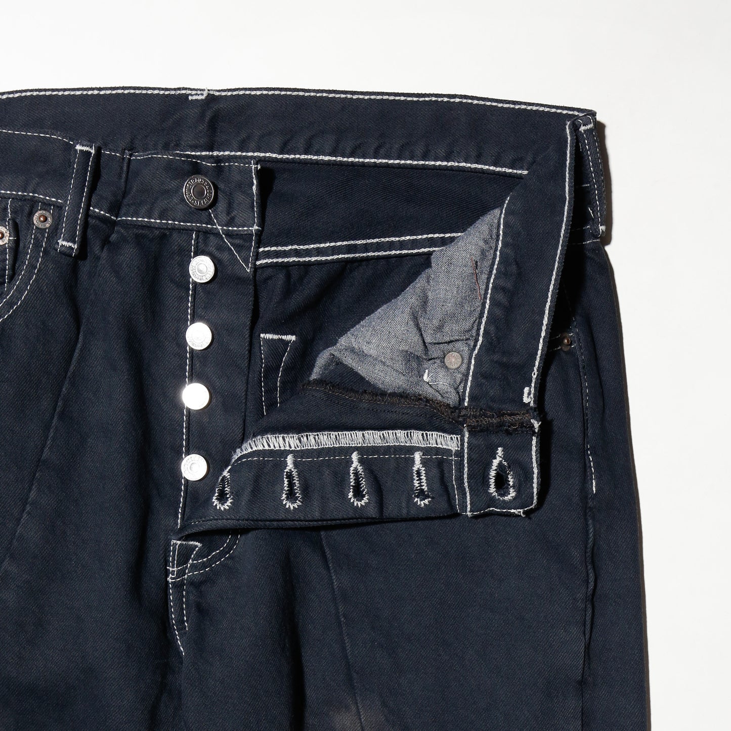 *one-off dia cut upside down jeans