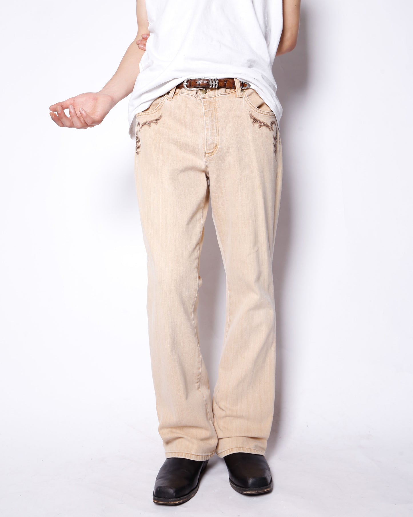 vintage lauren jeans ralph lauren western flare jeans