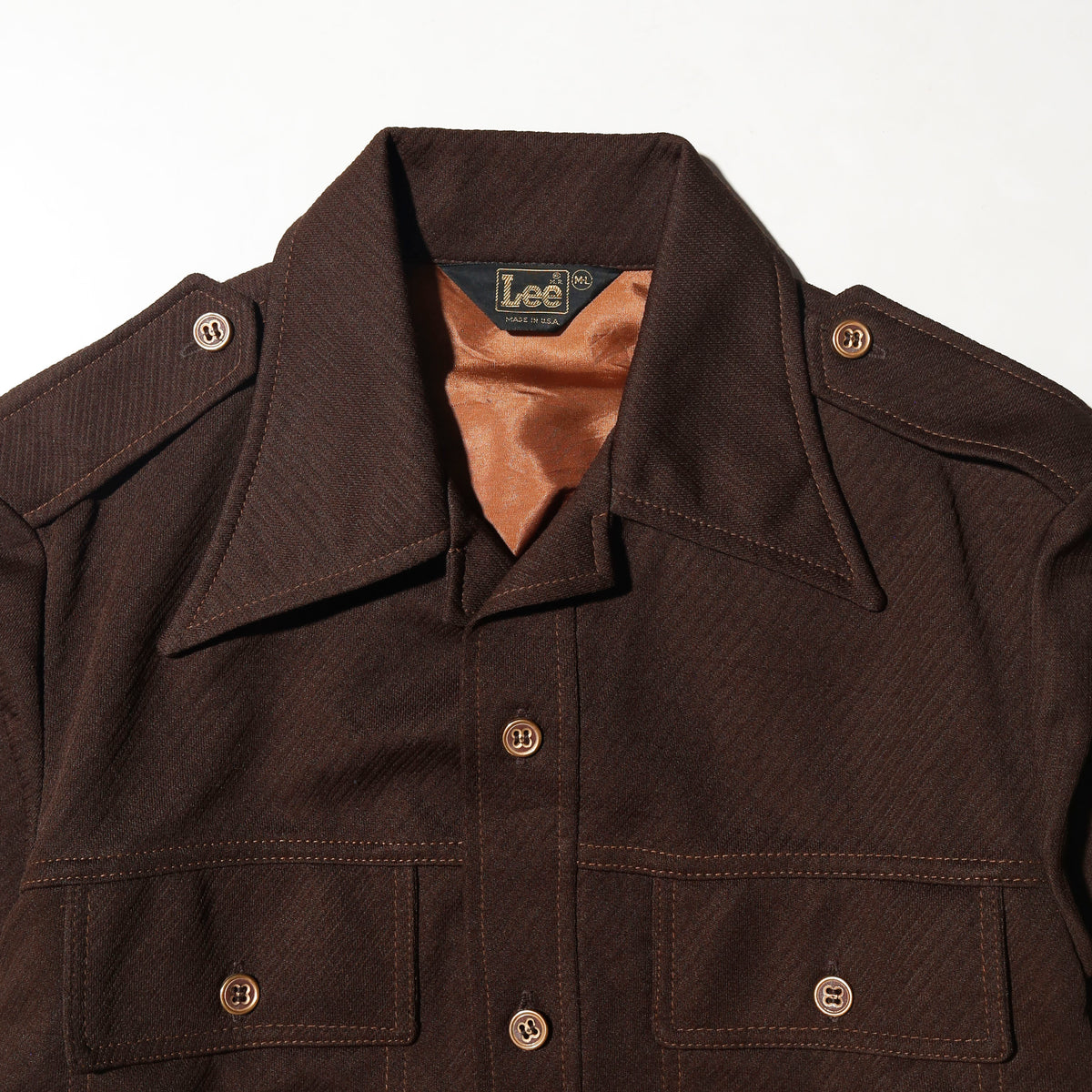 vintage 70's lee poly trucker jacket