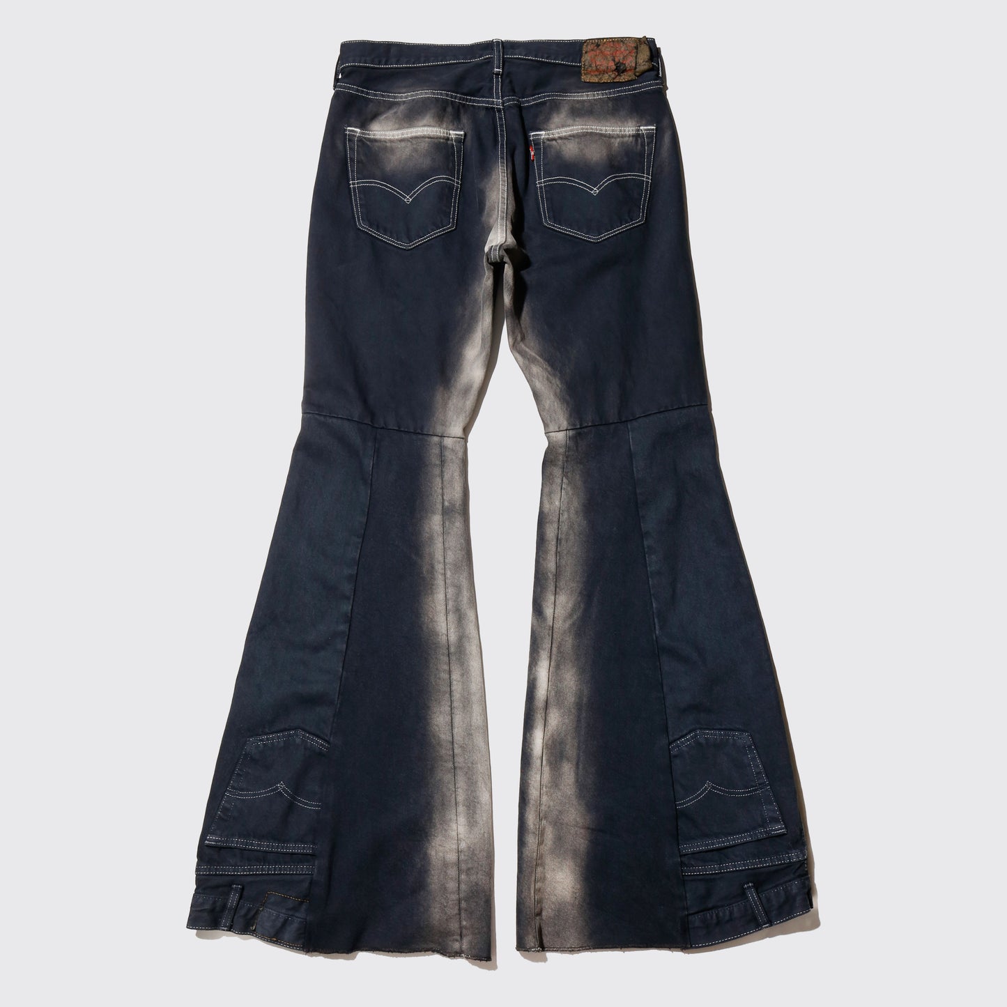 *one-off dia cut upside down jeans