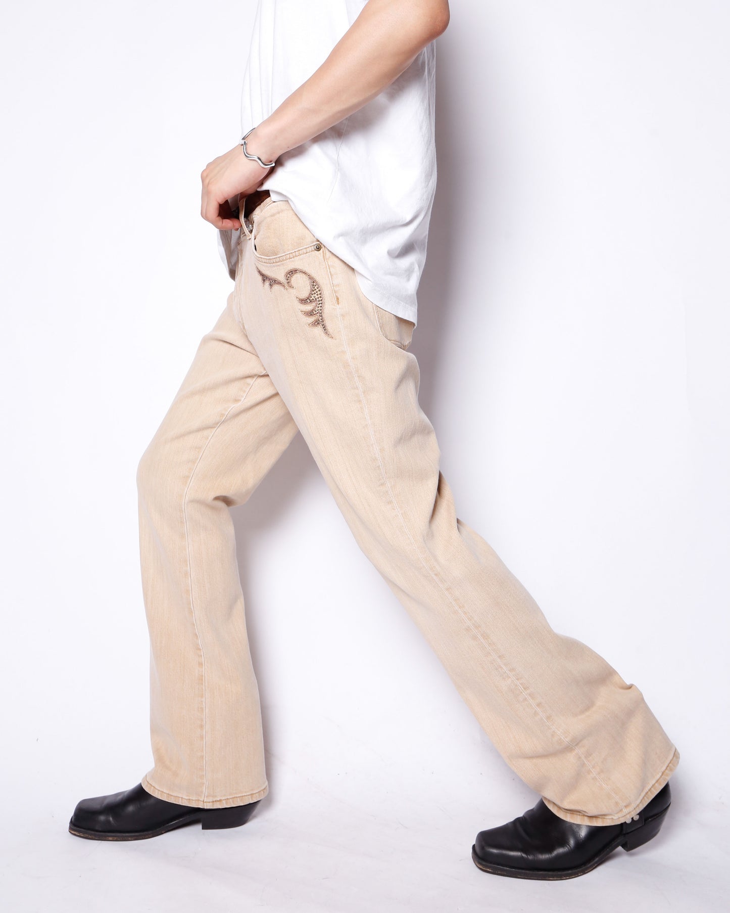 vintage lauren jeans ralph lauren western flare jeans