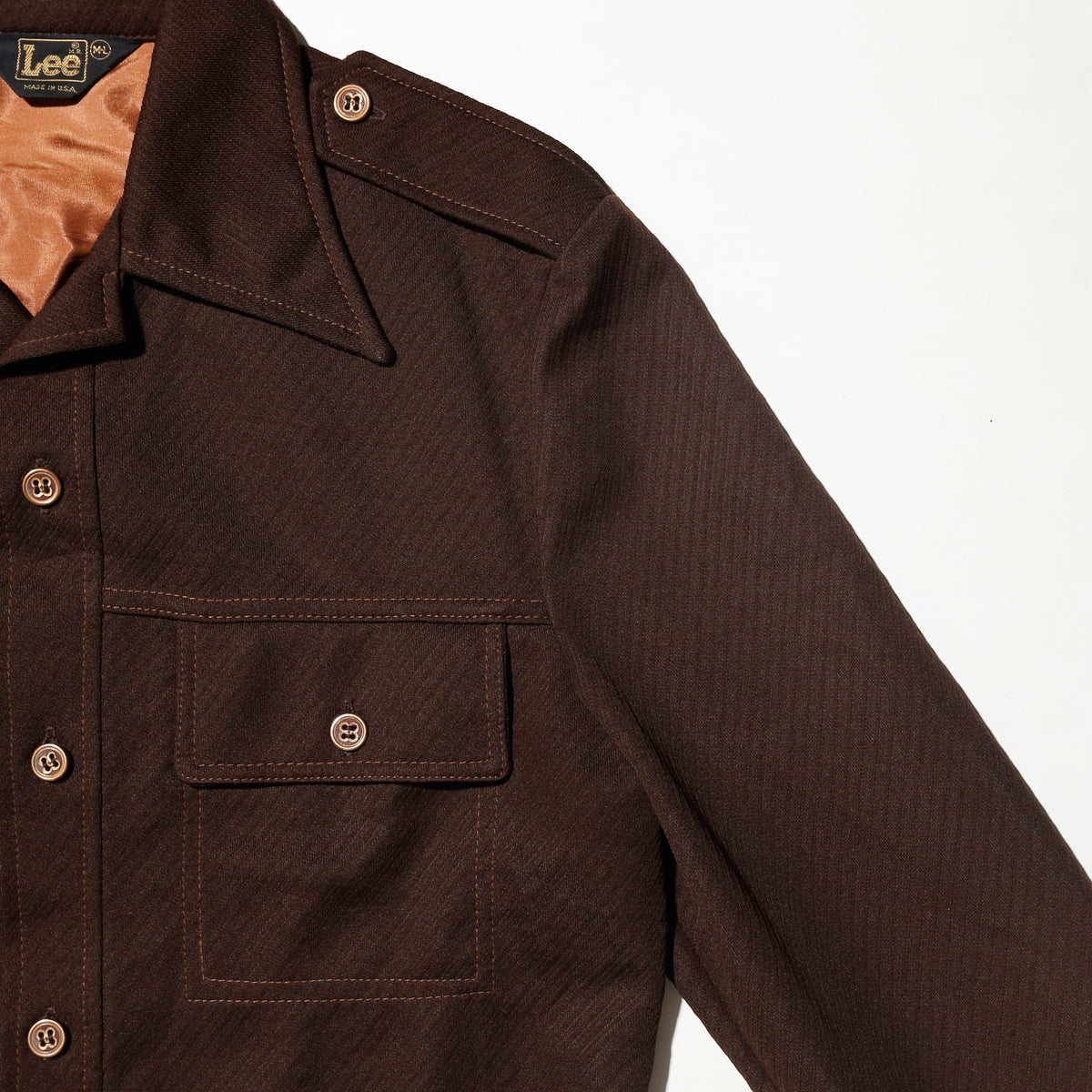vintage 70's lee poly trucker jacket