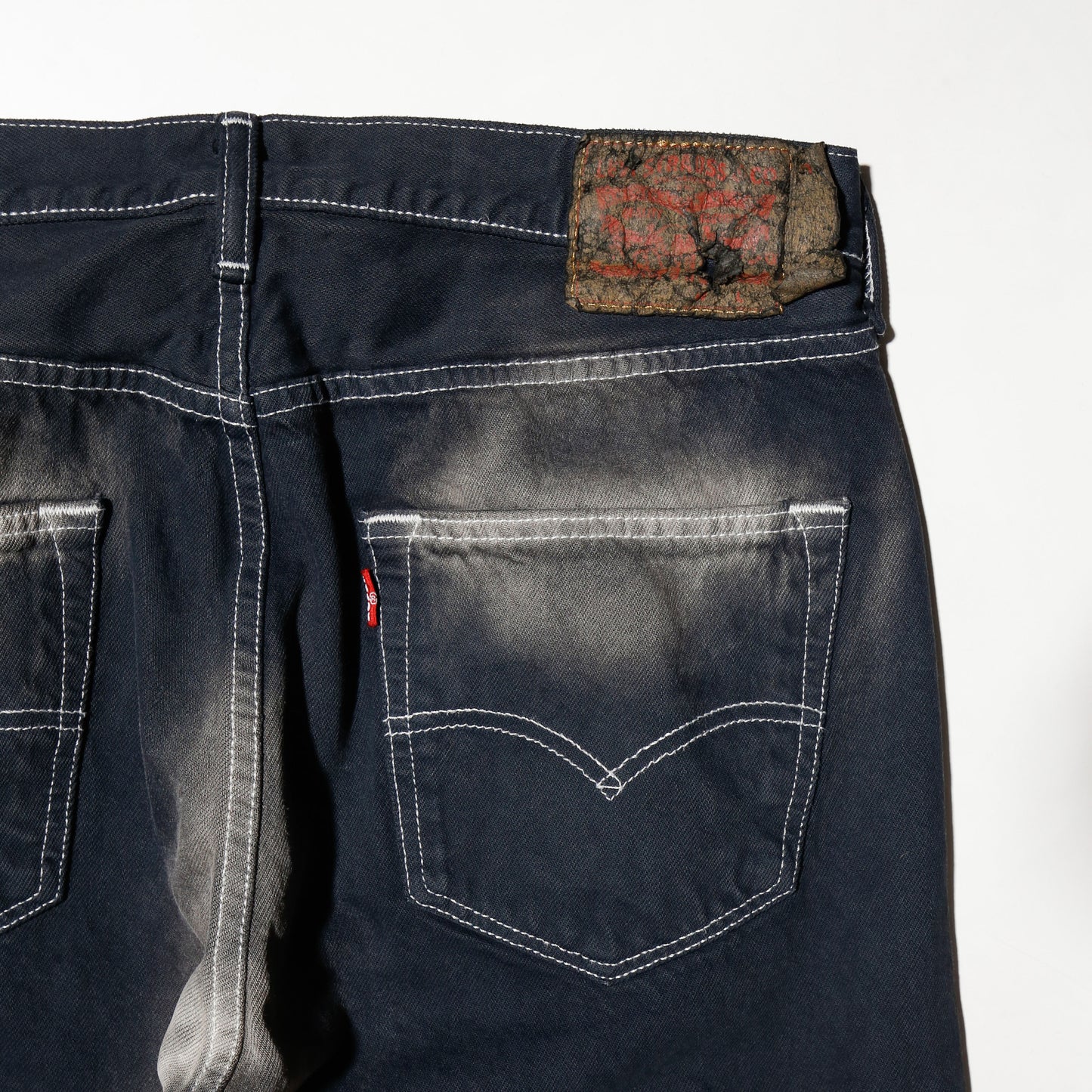 *one-off dia cut upside down jeans