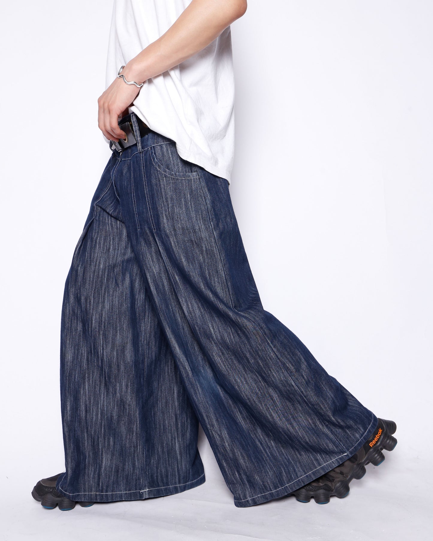 vintage pleats jumbo culotte trousers