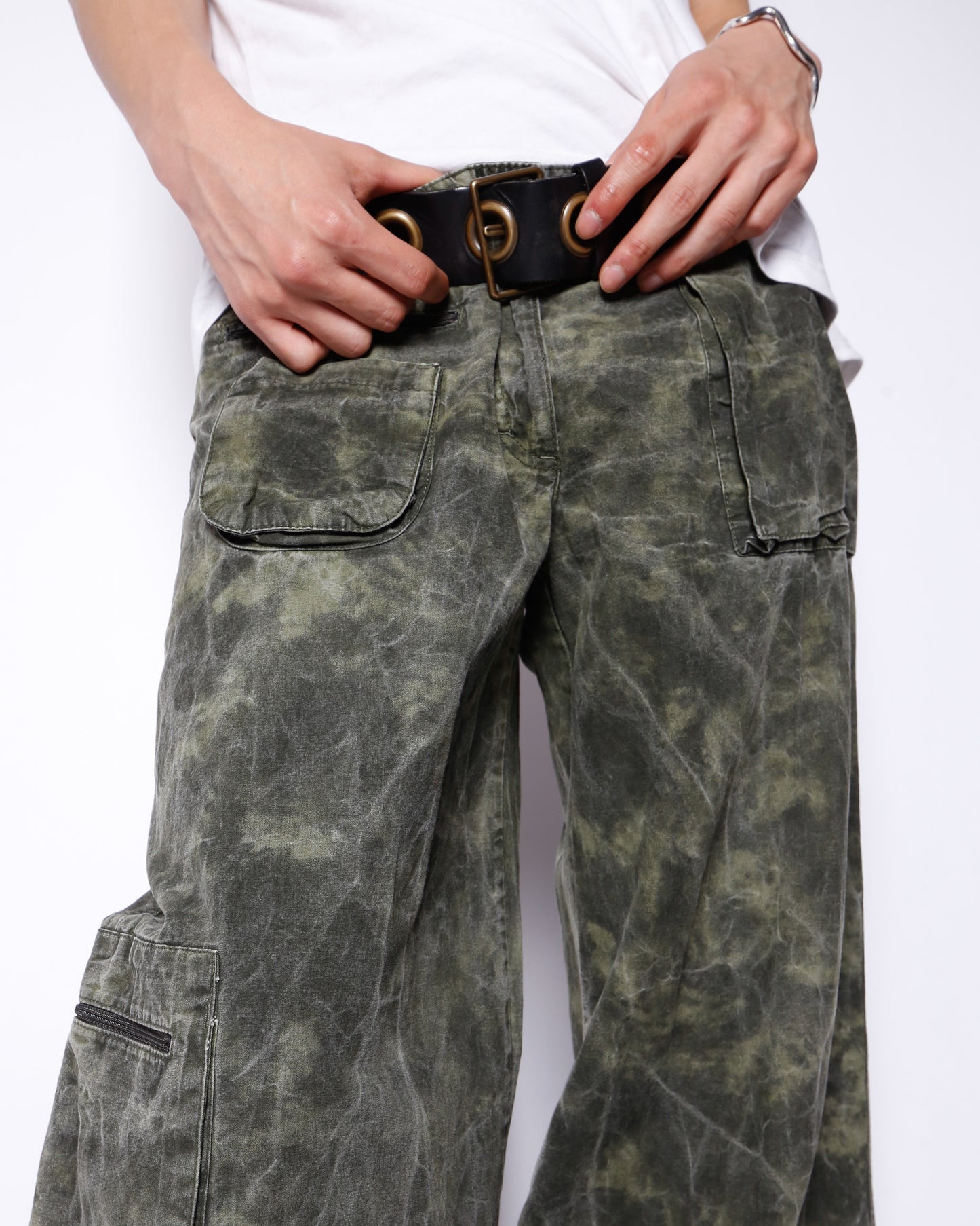 vintage low rise smokey camo cargo trousers