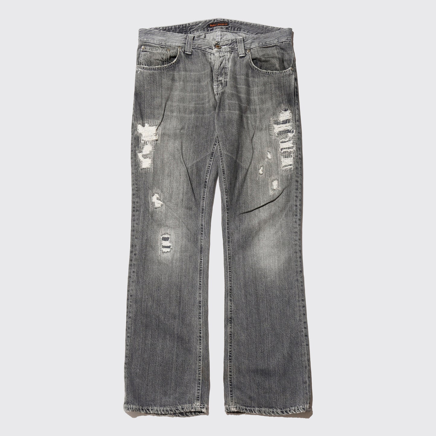 vintage 00's nudie jeans repaired jeans