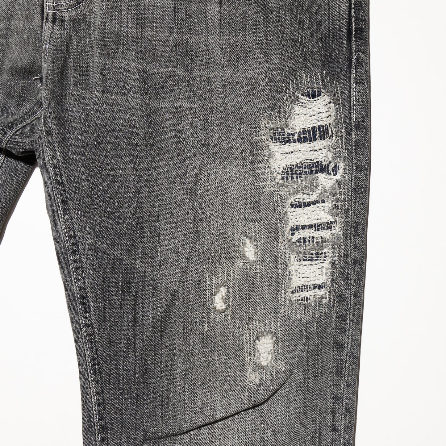 vintage 00's nudie jeans repaired jeans