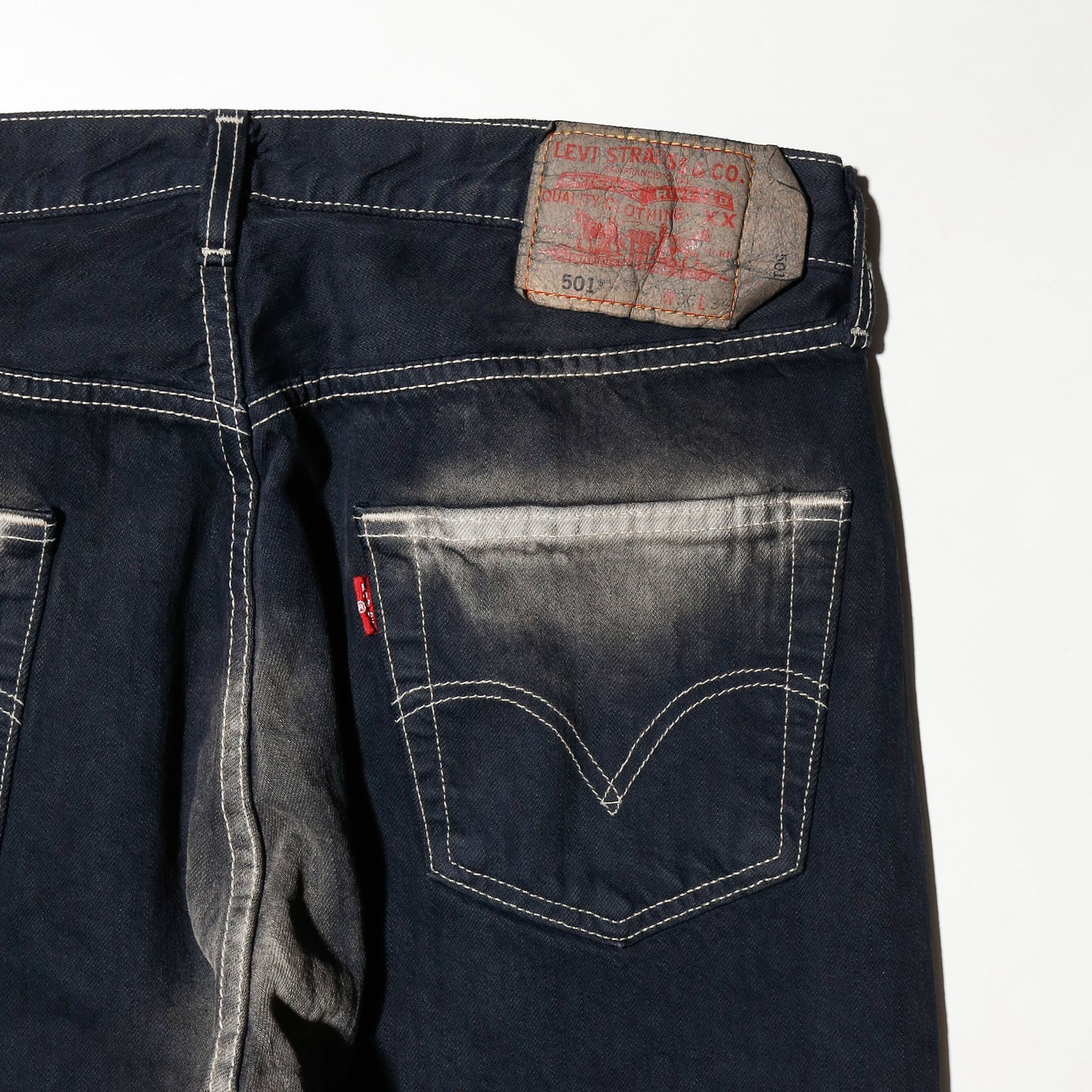 *one-off dia cut upside down jeans