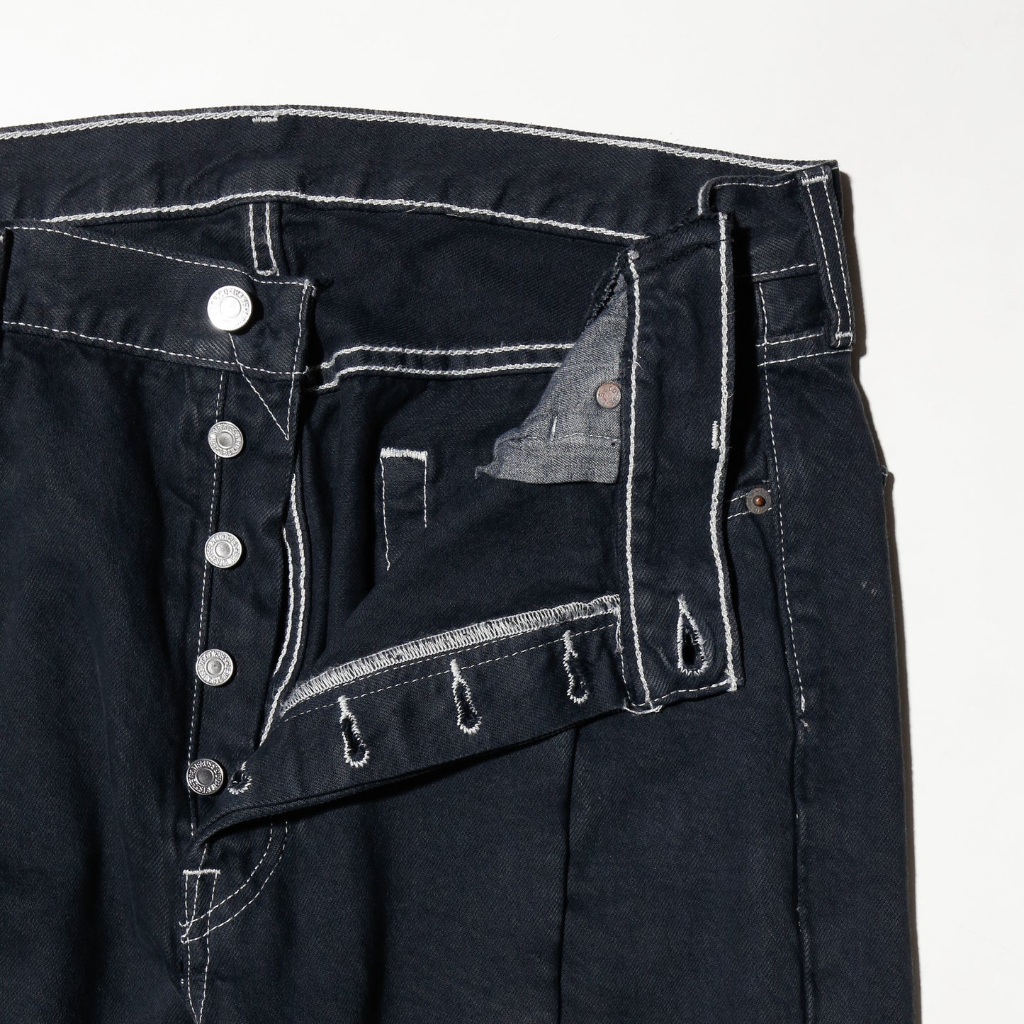 *one-off dia cut upside down jeans