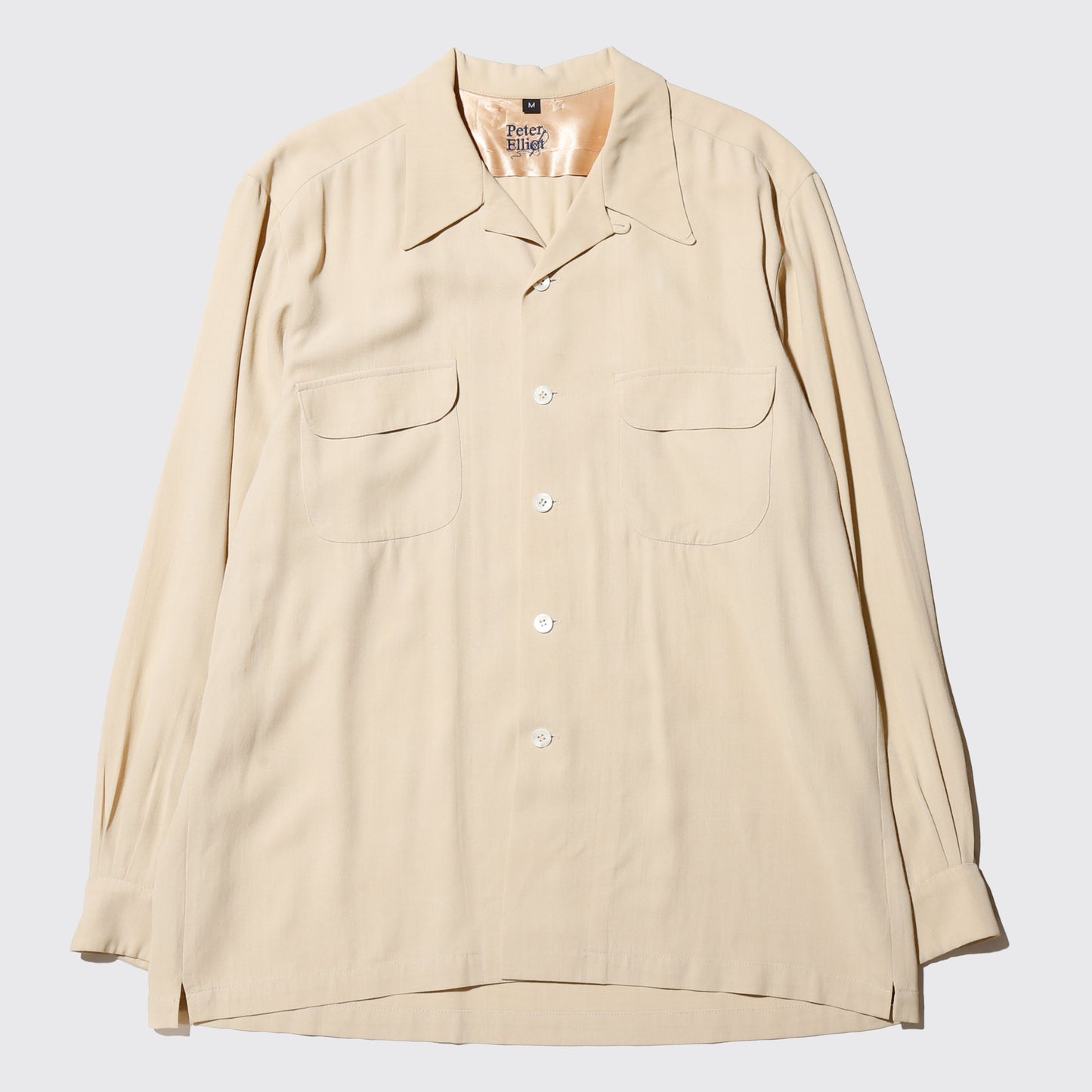 vintage rayon open collar shirt