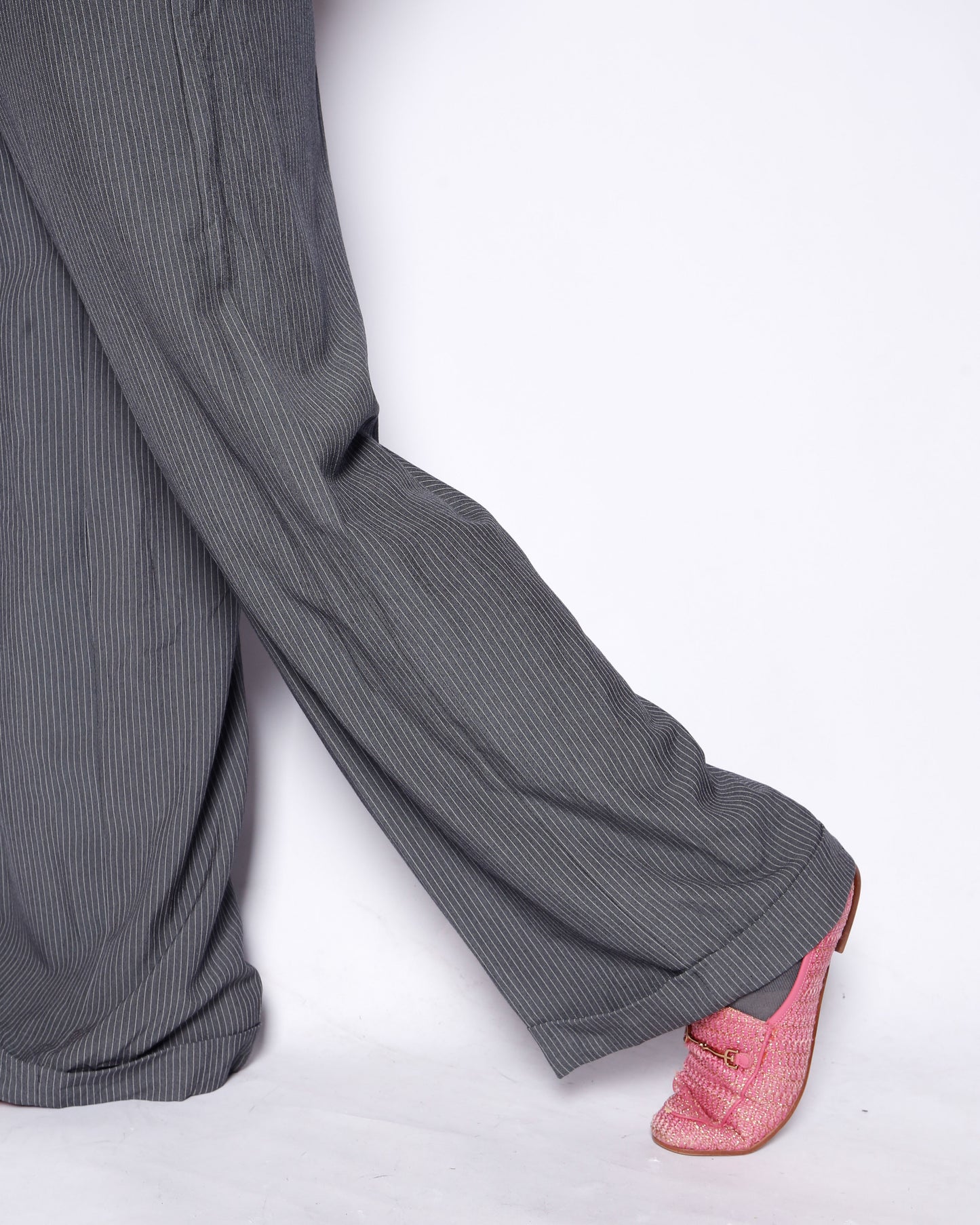 vintage low rise stripe wide slack