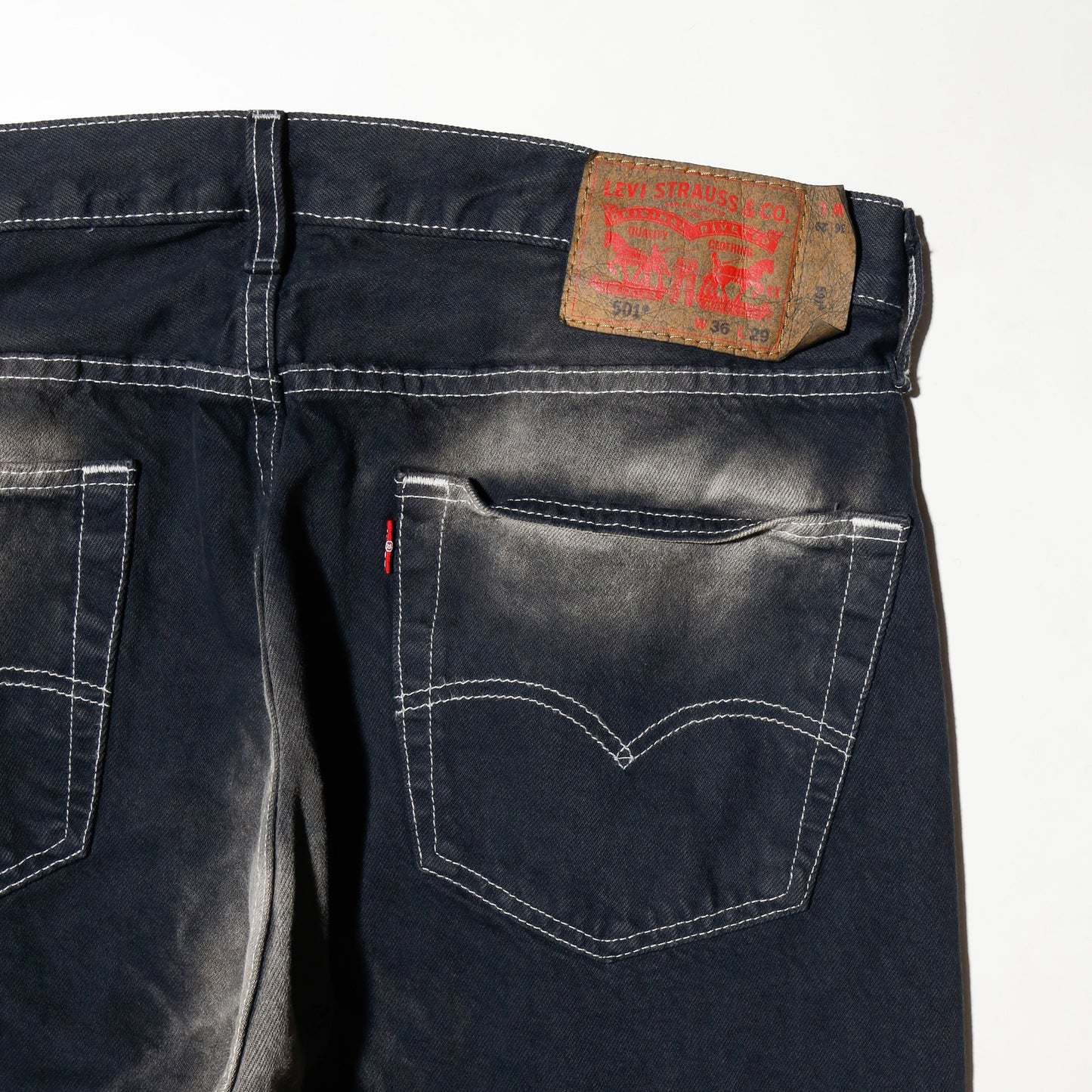 *one-off dia cut upside down jeans