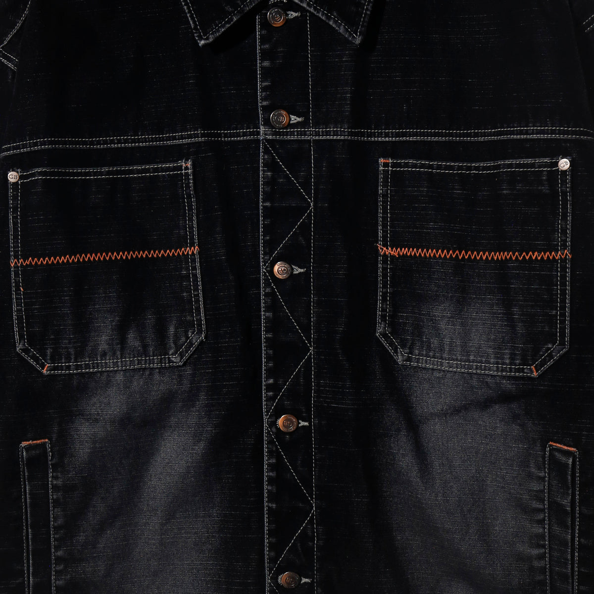 vintage faded flocky baggy trucker jacket