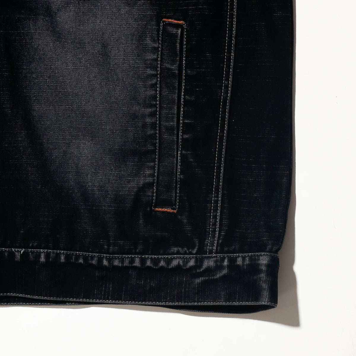 vintage faded flocky baggy trucker jacket
