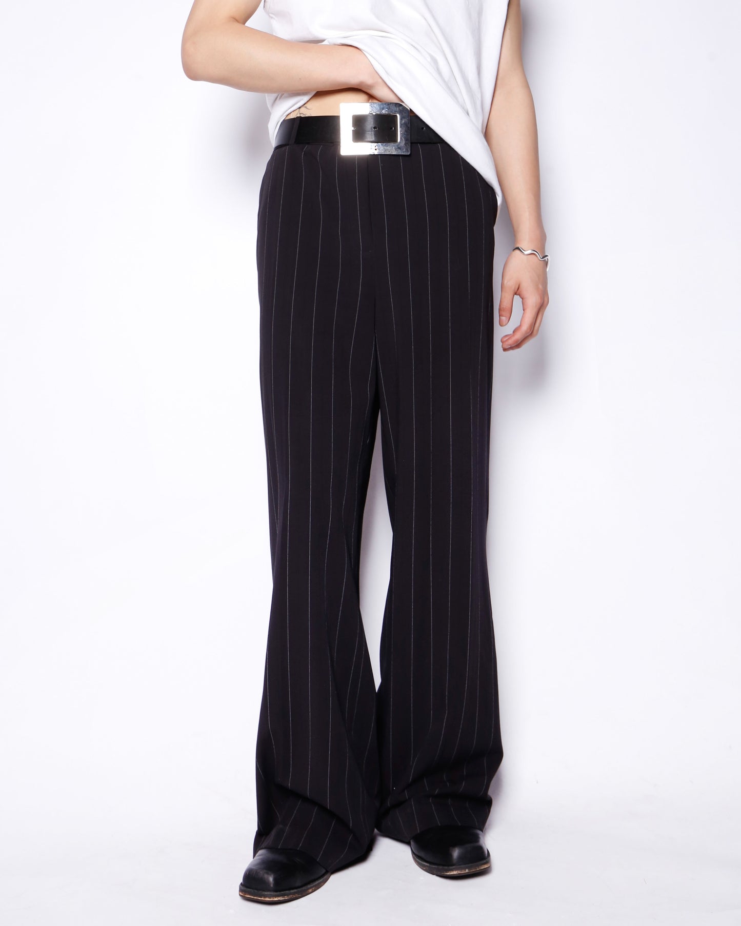 vintage stripe wide slacks