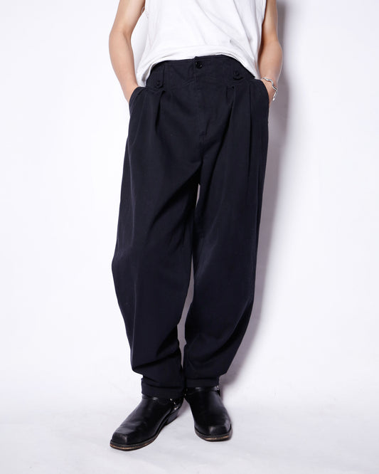 vintage tucked typewriter trousers