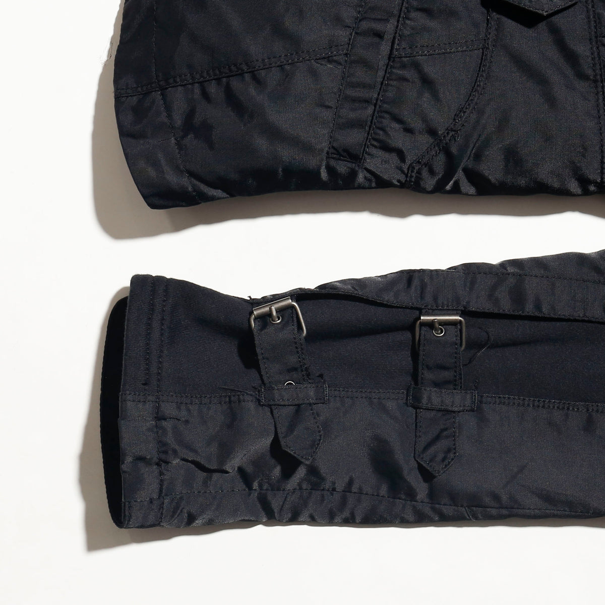 vintage belted nylon travelers jacket, with detachable liner