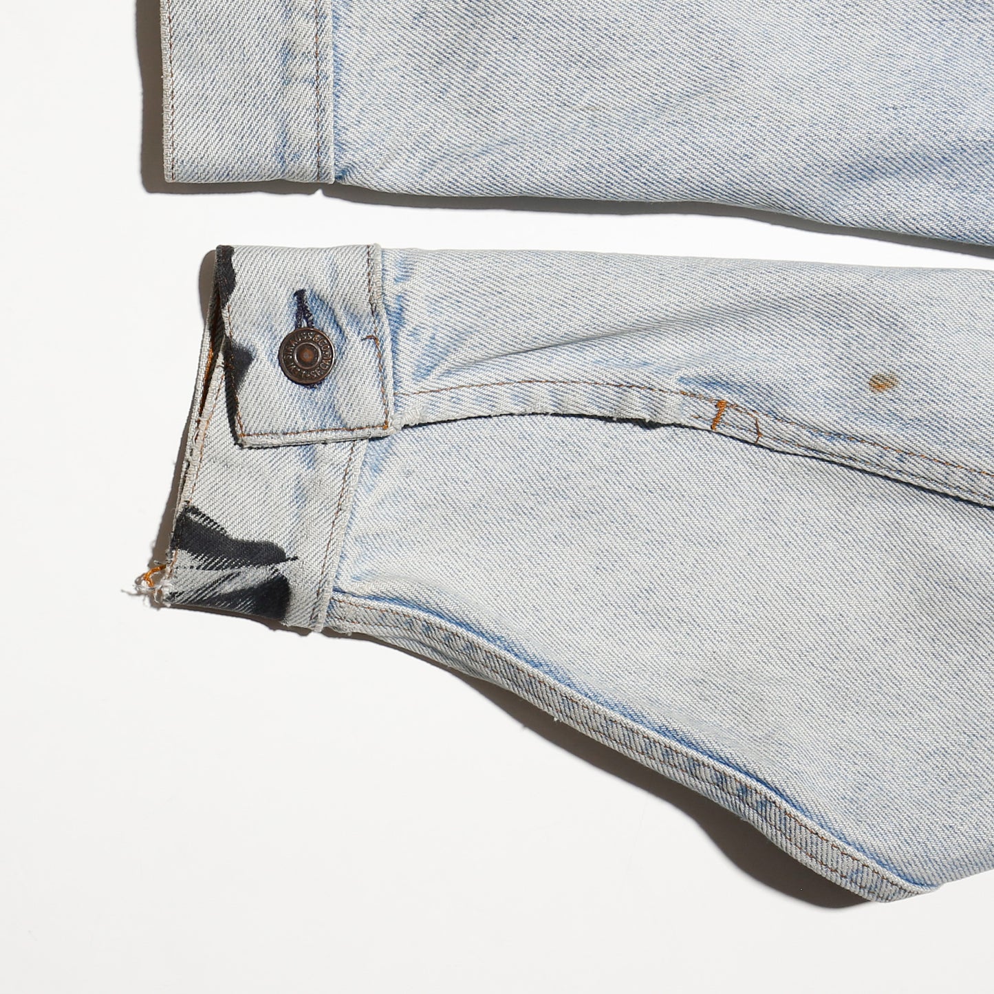 vintage "the cat in the hat" by dr. seuss painted trucker jacket