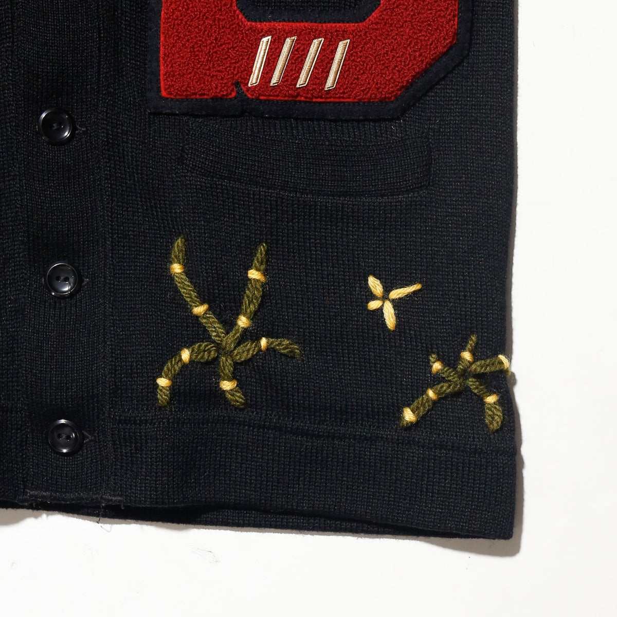 *one-off 50-60's craft lettered cardigan