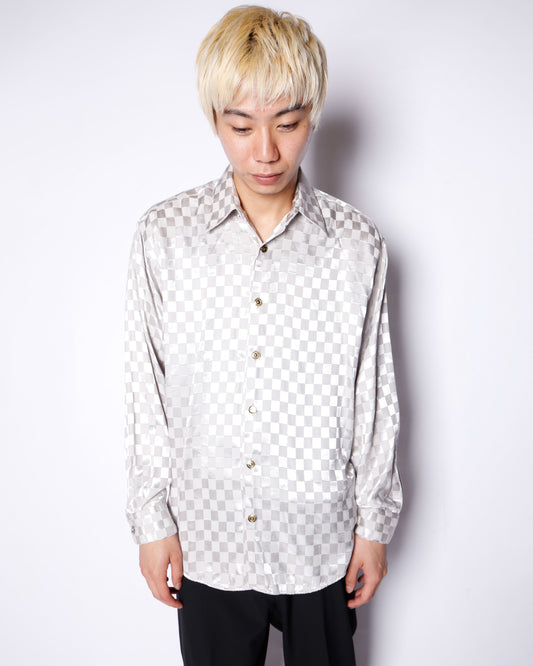 vintage shinny checker shirt