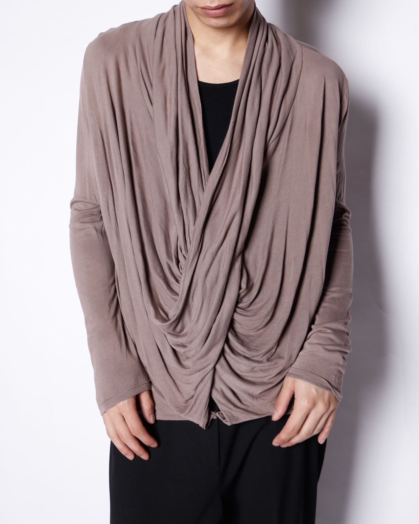 vintage twist drape pullover