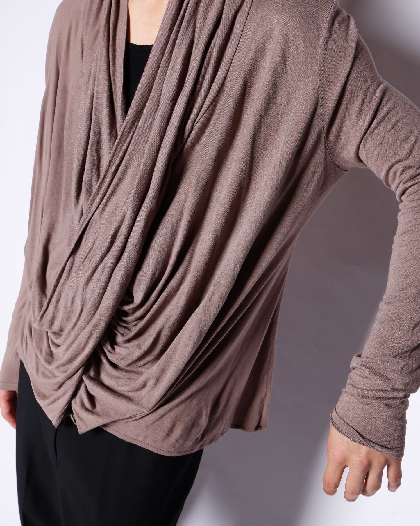vintage twist drape pullover