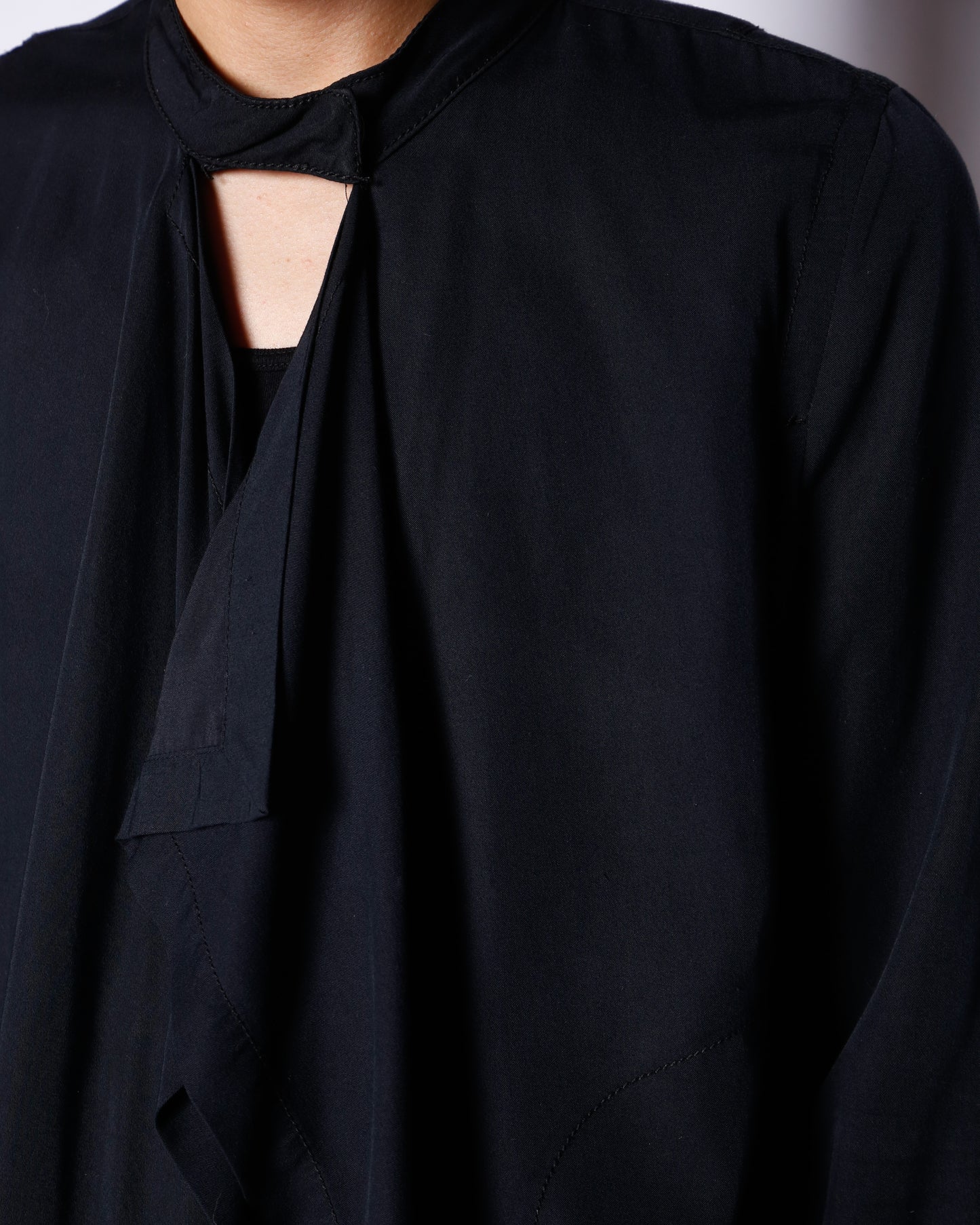 vintage calvin klein cropped drape shirt