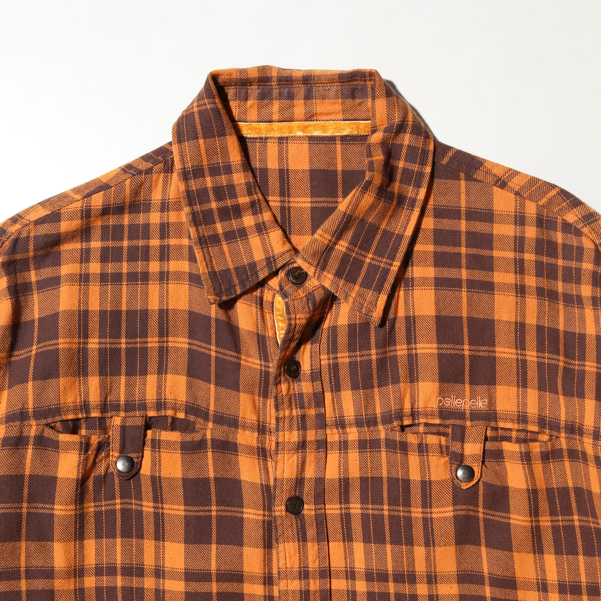 vintage pelle pelle 2p check shirt