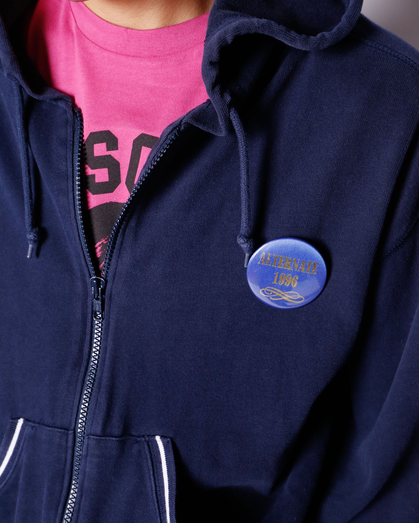 vintage "alternate1996" cropped truck hoodie