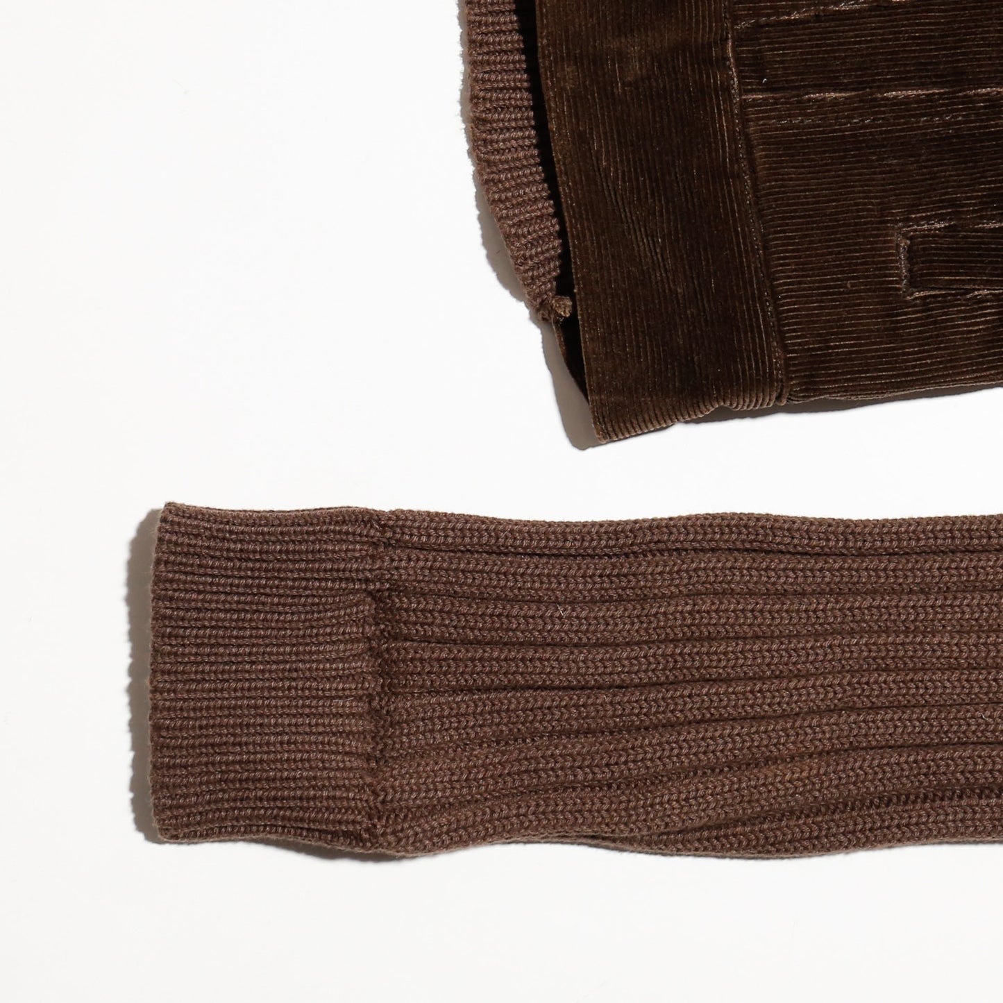 vintage esprit corduroy combi knit trucker jacket